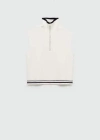 Mango Rizon Sweater Vest In Bleu Marine Foncé