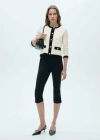 Mango Blouson En Mail In Écru