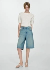 Mango Knitted Sweater With Openwork Details Off White In Blanc Cassé