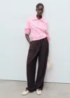 Mango Pull-over Maille Col Zippé Rose Pastel - Femme - Xl -  In Pink