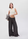 Mango Knitted Top With Drawstring In White