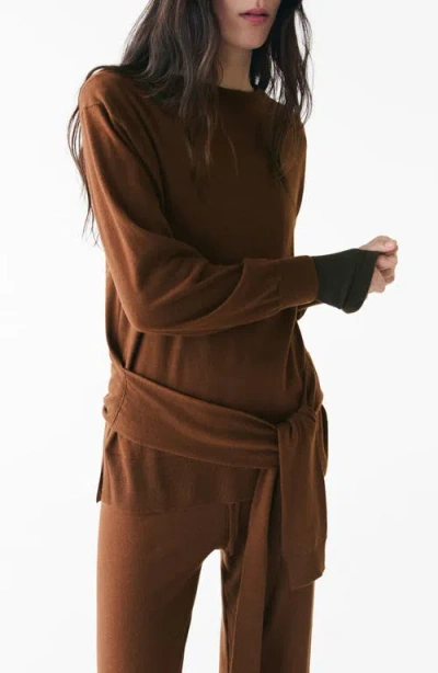 Mango Knot Detail Sweater In Multi