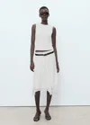 Mango Lace Strap T-shirt White