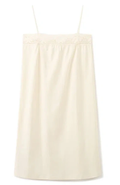 Mango Cotton Lace Nightgown Pastel Yellow In Neutral