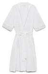Mango Lace Trim Cotton Robe