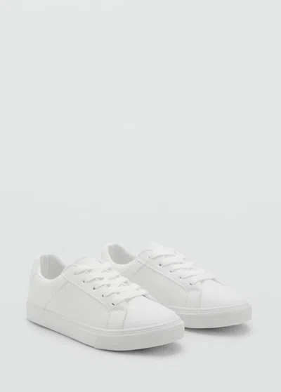 Mango Kids' Laces Basic Sneakers White