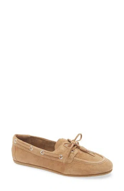 Mango Suede Driving Shoes In Sand