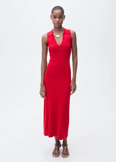 Mango Robe Rouge - Femme - Xl -