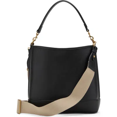 Mango Large Bucket Bag In Black