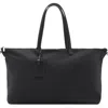 Mango Large Nylon Shopper Tote In Black