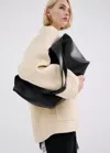 Mango Large Shopper Bag In Black