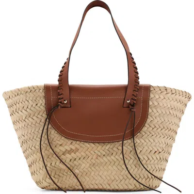 Mango Large Straw Basket Bag