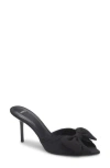 Mango Lasy Bow Slide Sandal In Black