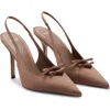 Mango Laurel Slingback Pump In Brown
