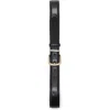 Mango Leather Belt In Black