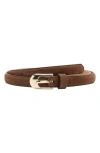Mango Leather Belt In Brown