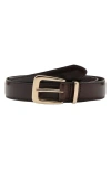 Mango Leather Belt In Brown