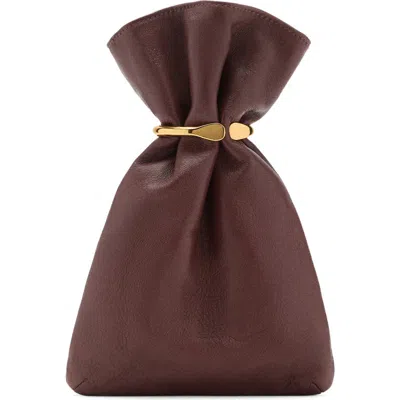 Mango Leather Bucket Bag With Metallic Detail