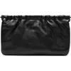 Mango Leather Clutch In Black