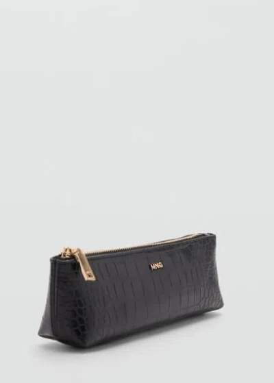 Mango Leather-effect Case Black