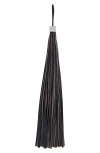 Mango Leather Fringe Keychain In Brown