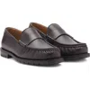 Mango Leather Loafer In Brown