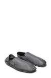 Mango Leather Loafer In Gray