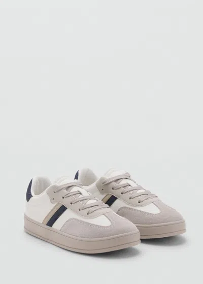 Mango Tennis Combinées Cuir Blanc Cassé - Enfants - 39 -  Kids In White