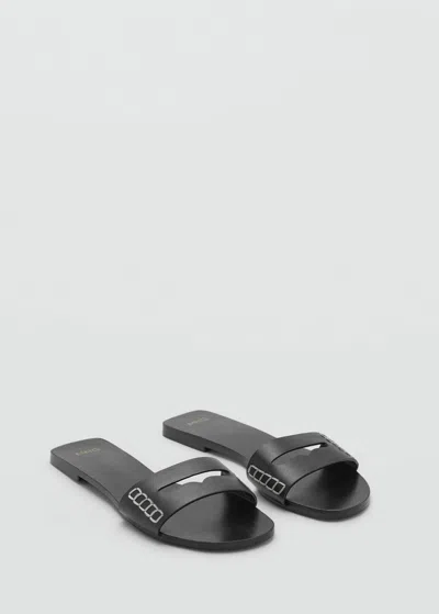 Mango Sandals Black