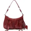 Mango Leather Shoulder Bag