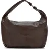 Mango Leather Shoulder Bag In Brown