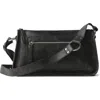 Mango Leather Shoulder Bag In Brown
