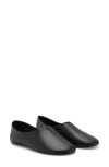 Mango Leather Slip-on Shoe In Black