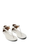 Mango Leather Strap Sandal In White