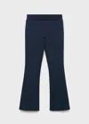 Mango Kids' Flared Leggings Navy In Blue