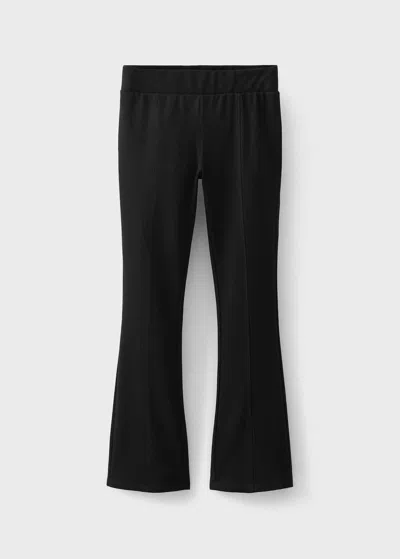 Mango Kids' Flared Leggings Black