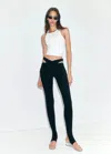 Mango Leggings Taille Cut Out Noir - Femme - S -  In Black