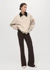 Mango Legging Détail Coutures Marron - Femme - 4xl -  In Brown