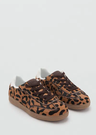 Mango Baskets En Cuir Léopard Noir - Enfants - 39 -  Kids In Black