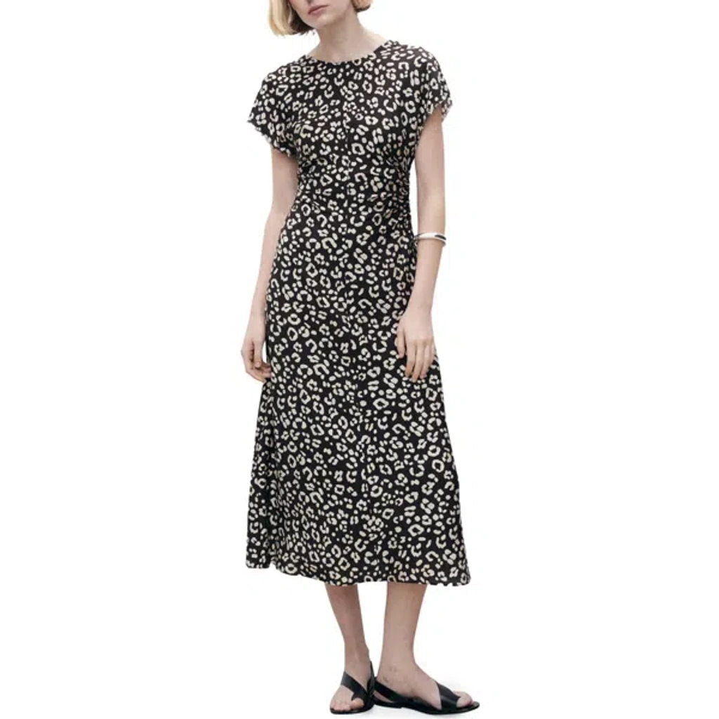 knee length dresses for ladies Mango Ditsy Floral Milkmaid Midi Dress – Ragstock