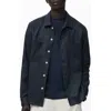 Mango Men's Linen Lightweight Overshirt In Black
