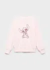 Mango Lilo And Stitch Sweatshirt Pink In Pink