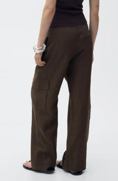 Mango Linen Cargo Pants