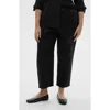 Mango Linen Drawstring Pants In Black