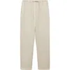 Mango Linen Drawstring Pants In Dark Grey