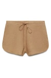 Mango Linen Drawstring Shorts