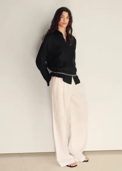 Mango Linen Oversized Shirt