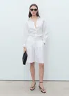 Mango Linen Oversized Shirt