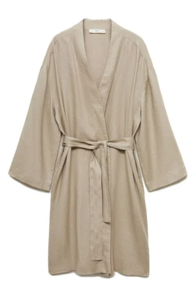 Mango Linen Robe