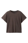 Mango Linen T-shirt In Brown